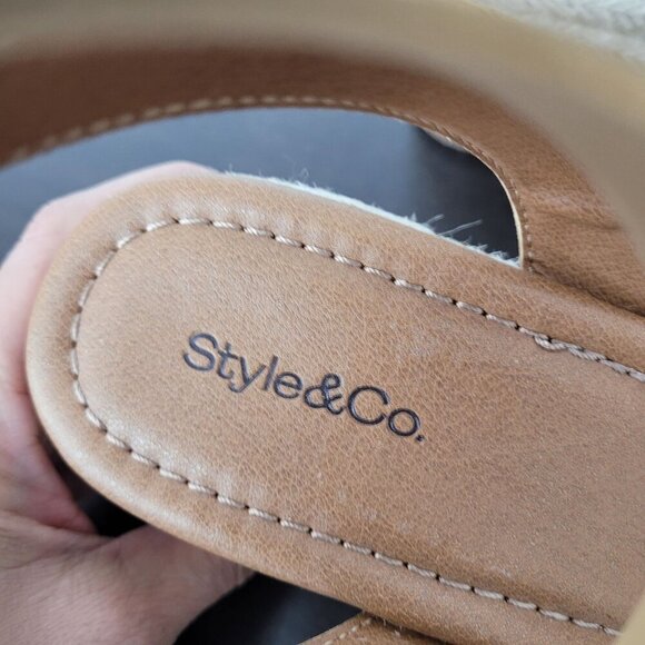 NEW Style & Co Women's 10  Ceciliaap Berry Multi Wedge Sandals - Picture 6 of 8